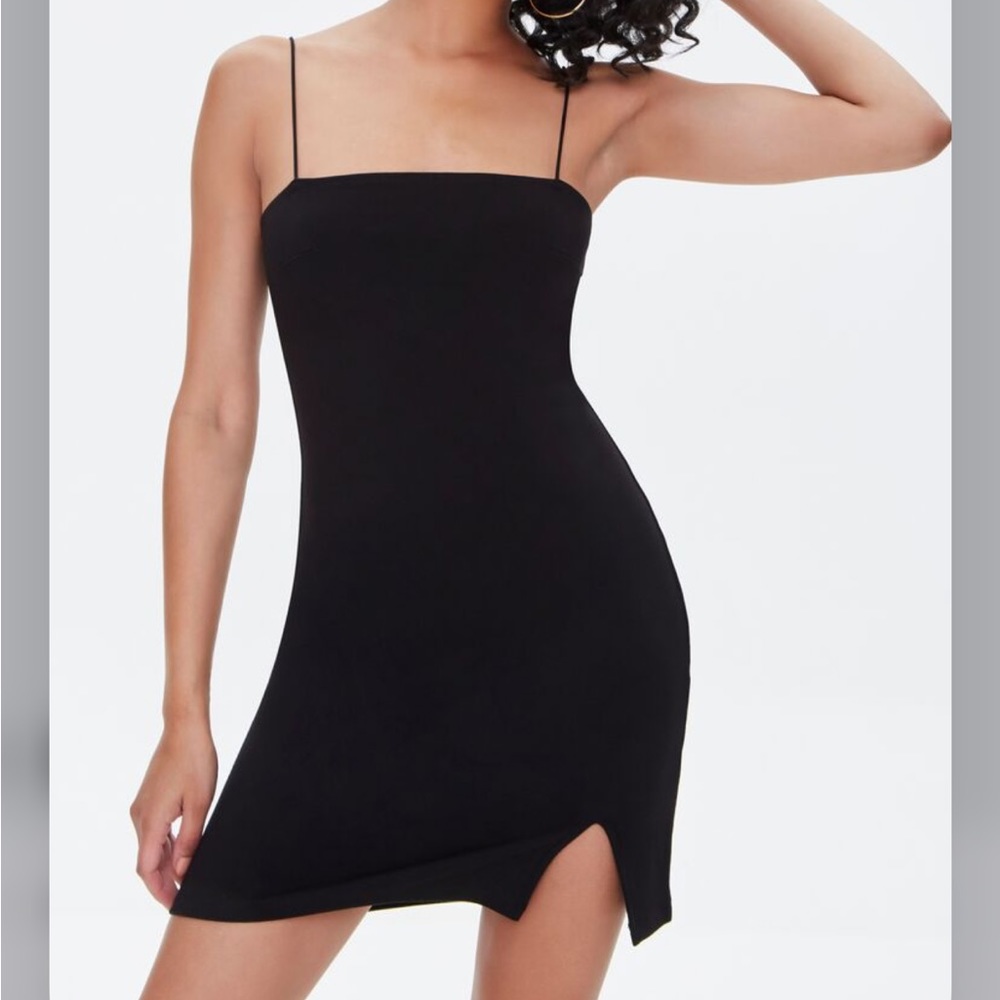 Bodycon Mini Straight Cut Cami Dress LBD